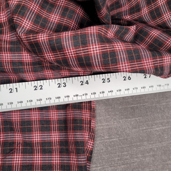 Crazy Horse Plaid Western Shirt Long Sleeve Snap Button Front Mens Size XL - Picture 7 of 12